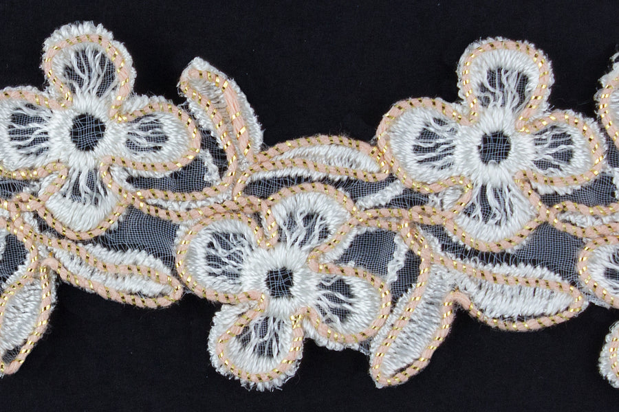 lace collar, Vintage Silk White Bows Cotton Lace Collar – Britex Fabrics