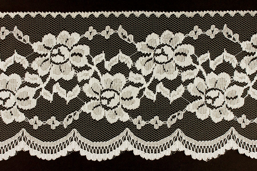 4 1/2" Ivory Raschel Lace