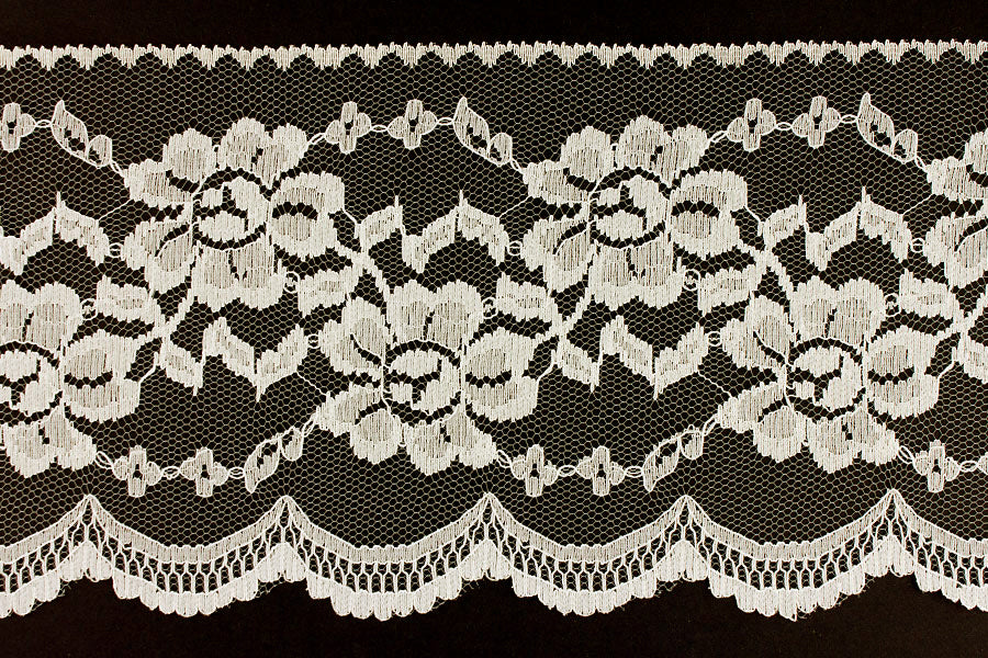 4 1/2" Ivory Raschel Lace