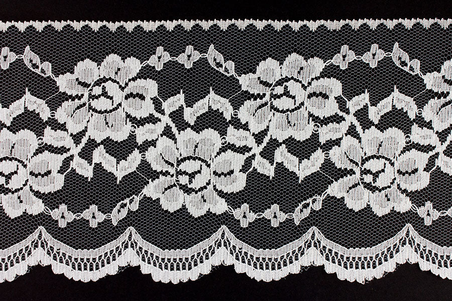 Lace, Black Floral Chantilly Lace Fabric (Made in USA) – Britex Fabrics