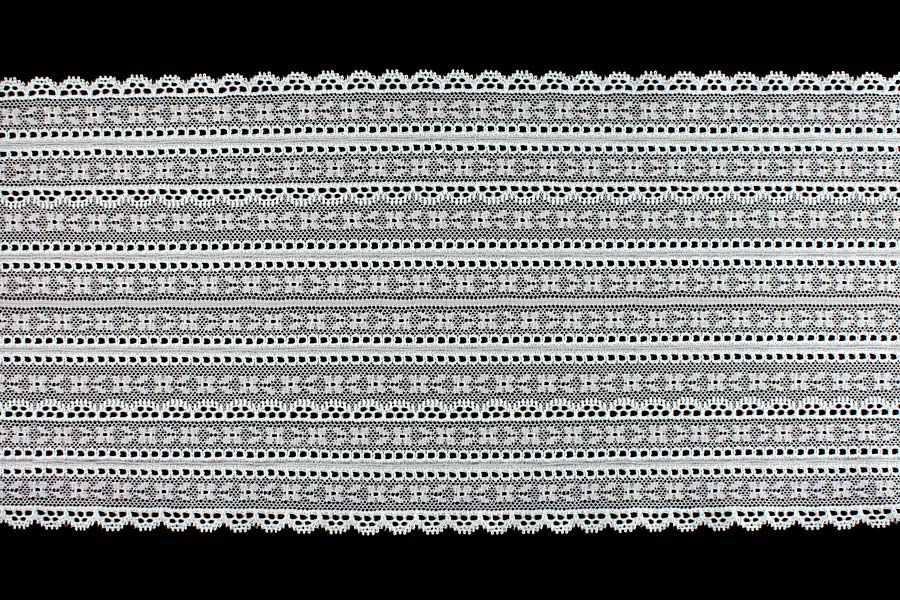 6 3/4" Pale Mint Stretch Galloon  Lace