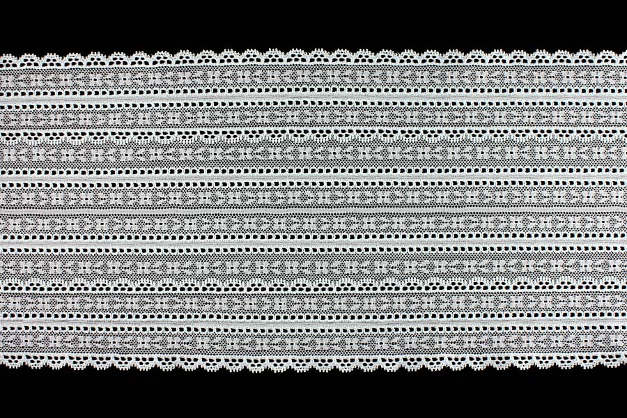 6 3/4" Pale Mint Stretch Galloon  Lace