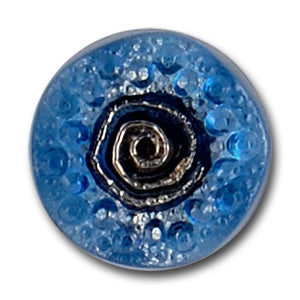 7/8" Swirls & Bubbles Glass Button