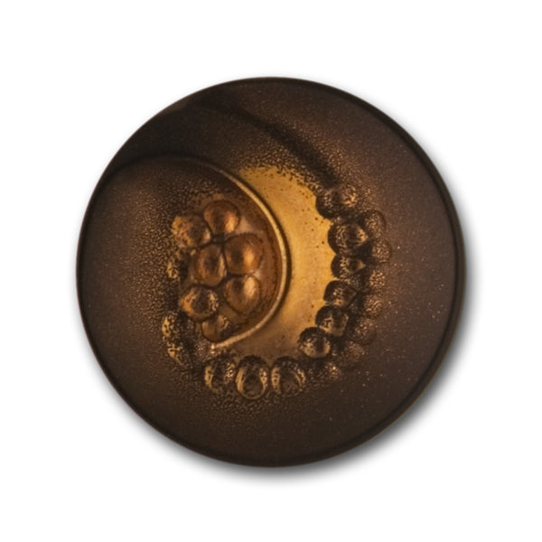 Gold Ombre Nautilus Glass Button (Made in Switzerland)