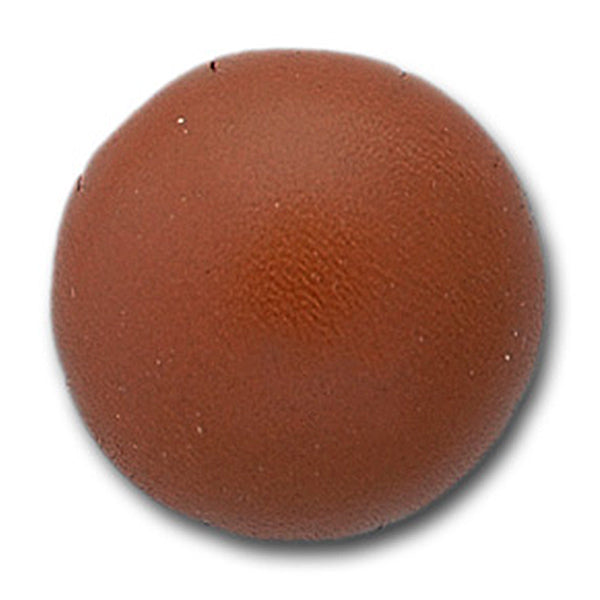 Domed Honey Leather Button (Made in Italy)
