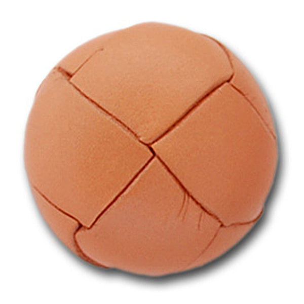 Traditional tan woven leather buttons, 6 sizes
