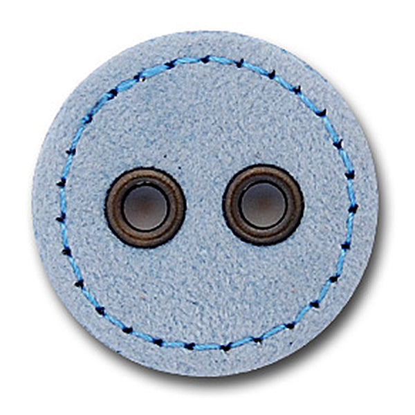 Two-Hole Suede Leather Button