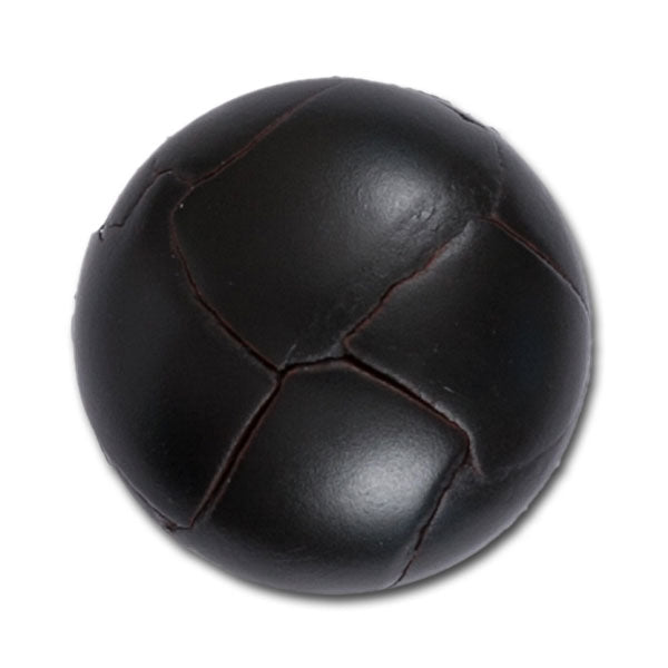 Dark Brown Woven Leather Button