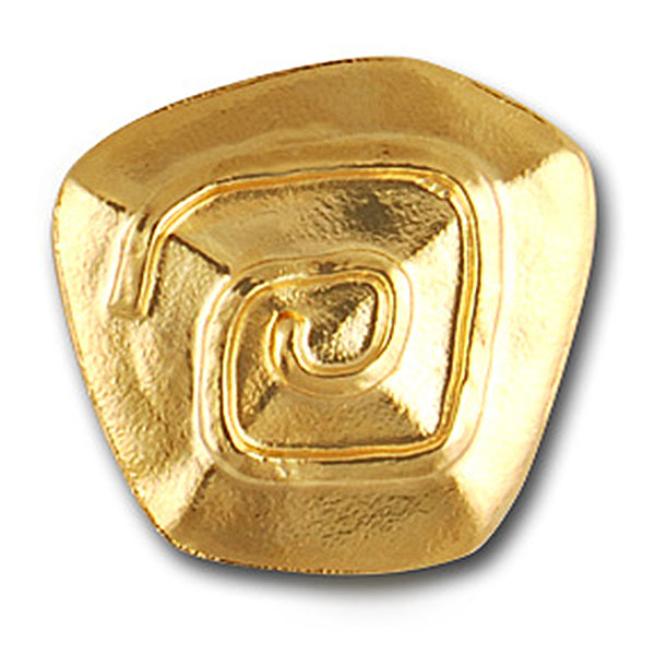 Spiral Gold Metal Button
