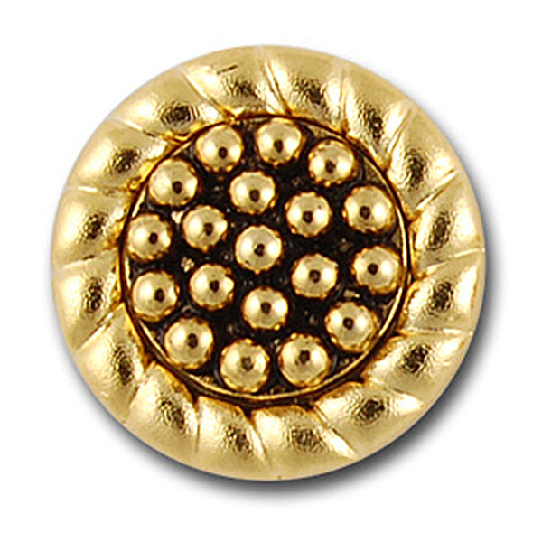 Antique Gold Faux Metal Button (Made in Spain)