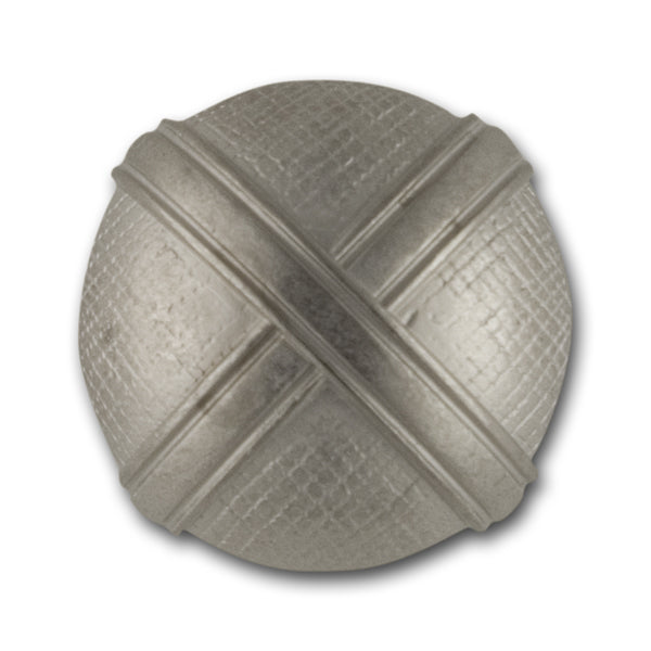 Domed Half-Ball Silver Metal Button