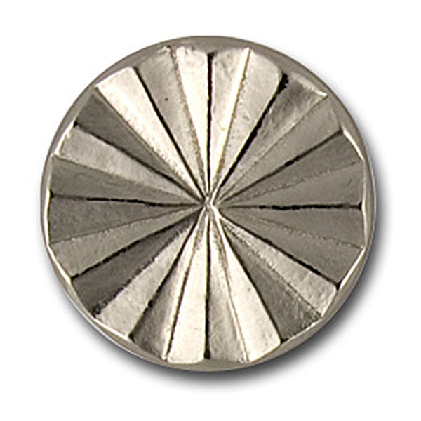 Starburst Silver Metal Button