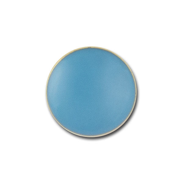 Classic Turquoise Enamel Metal Button (Made in Spain)