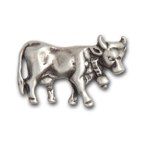 3/4" Belled Cow Pewter Button