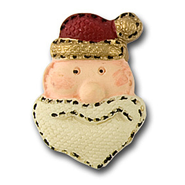 1 3/8" Santa Claus Resin Novelty Button