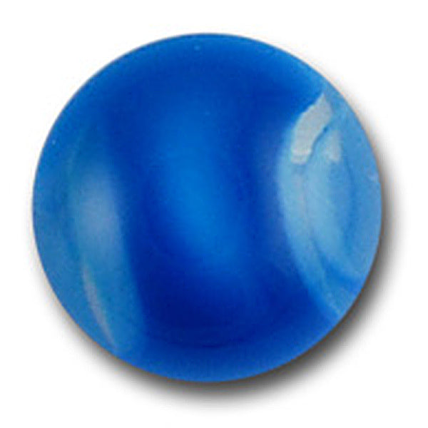 Deep Blue Toy Marble Plastic Button