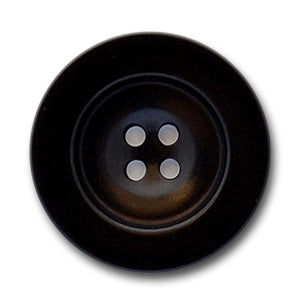 Four-Hole Midnight Navy Corozo Button (Made in Italy)