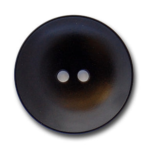 Concave Jet Black Corozo Button (Made in Italy)