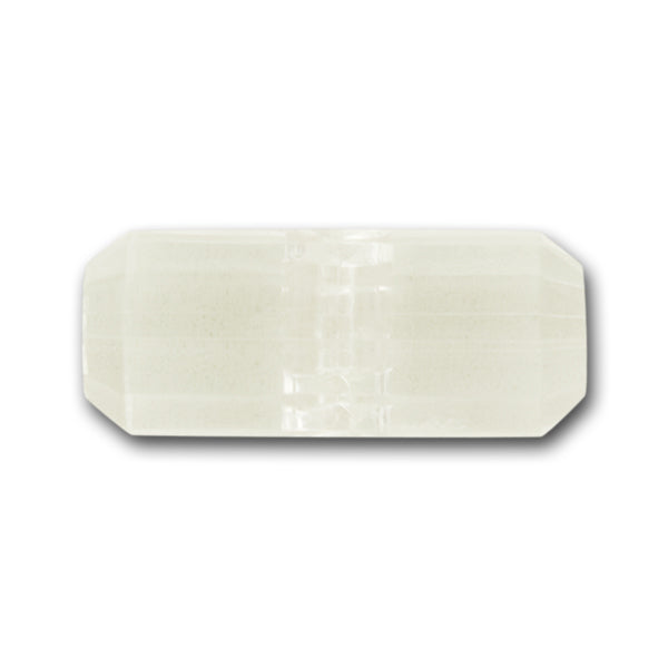 1" Clear Faceted Crystal Toggle Plastic Button