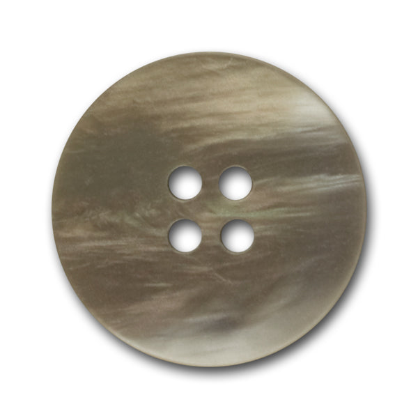 Pearlized Smoke Grey Plastic Button (Made in Italy)