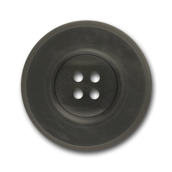 Chunky Smoke Grey Plastic Button