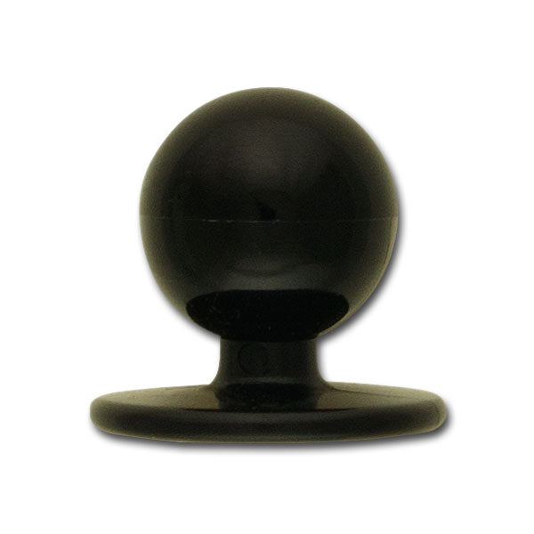 Black Chef's Coat Stud Plastic Button