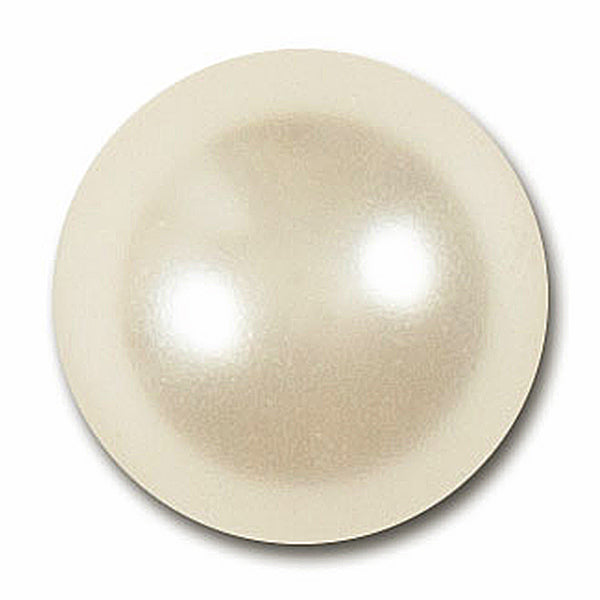 Ivory Half Ball Mock Pearl Button