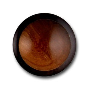 11/16" Domed Cappuccino Plastic Button (Made in France)
