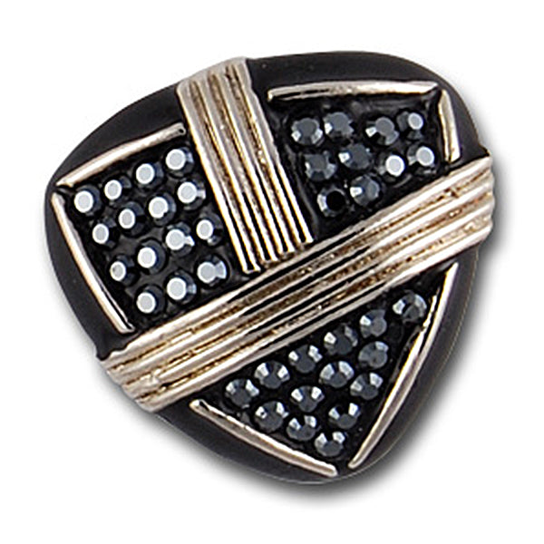 Art Deco Pavé Rhinestone Button