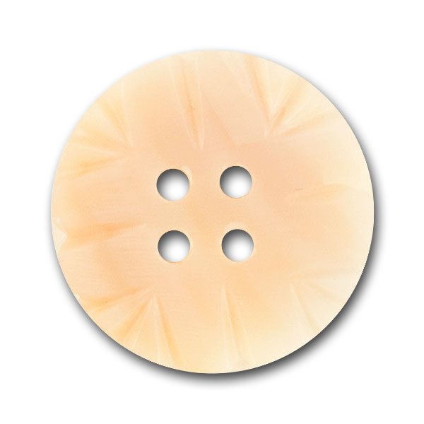 3/4" Etched Cream Shell Button