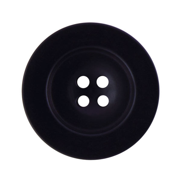Four-Hole Midnight Navy Corozo Button (Made in Italy)