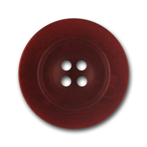 Rimmed Cordovan Corozo Button (Made in Italy)
