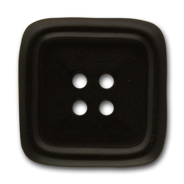 Black Square Corozo Button (Made in Italy)