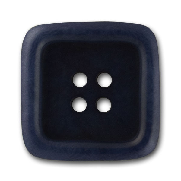 Navy Square Corozo Button (Made in Italy)