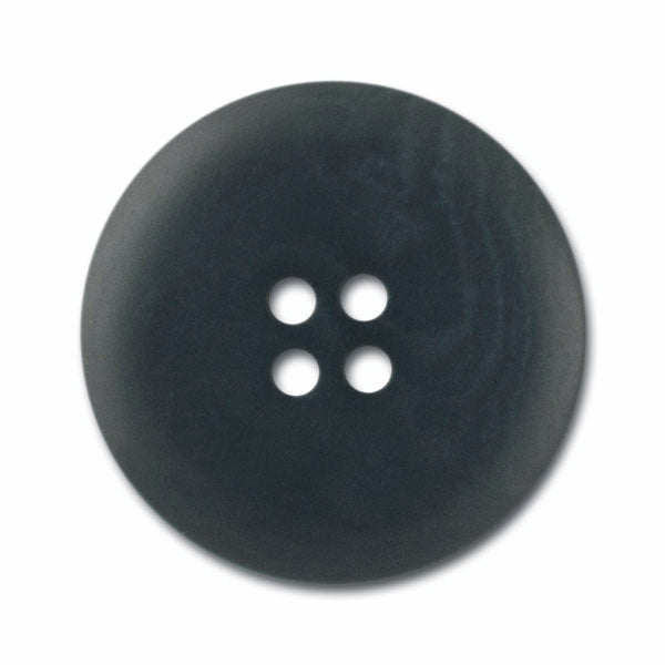 Four-Hole Dark Grey Corozo Button (Made in Spain)