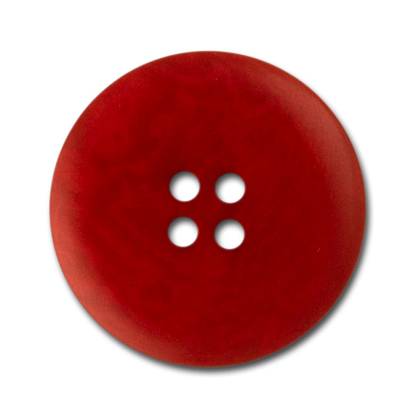 Four-Hole Rich Red Corozo Button (Made in Spain)
