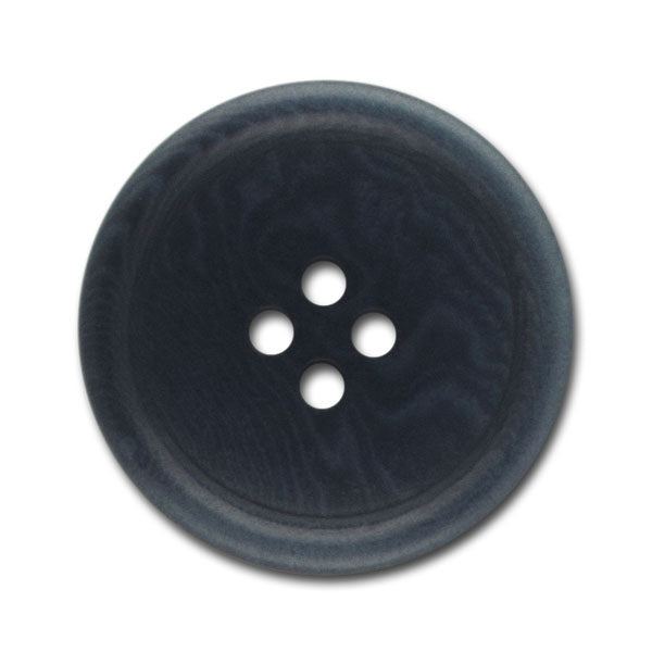 Classic Charcoal Grey Four-Hole Corozo Button (Made in Spain)