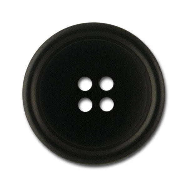 Classic Black  Four-Hole Corozo Button (Made in Spain)