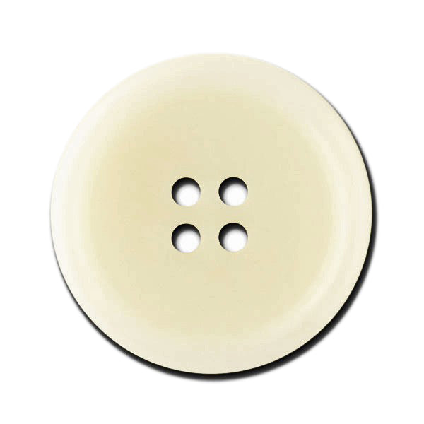Classic Winter White Four-Hole Corozo Button (Made in Spain)