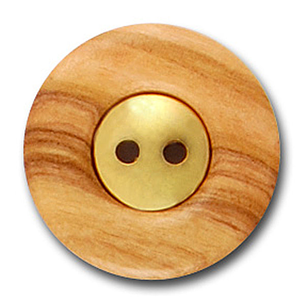 Gold & Wood Button