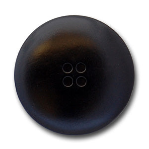 Four-Hole Jet Black Corozo  Button (Made in Italy)