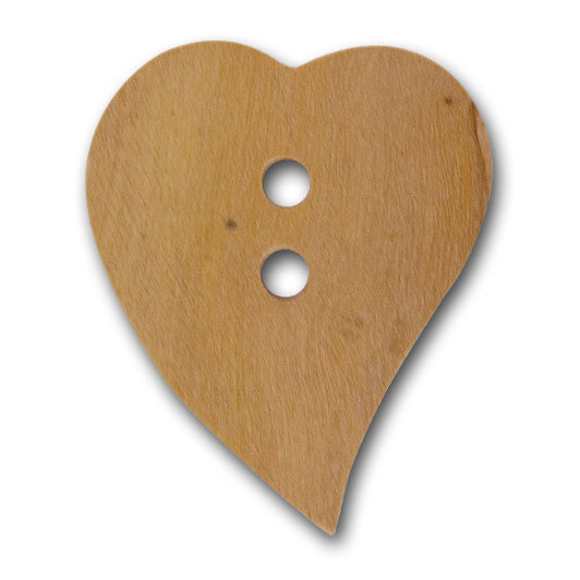 1 3/4" Big Hearted Wood Button