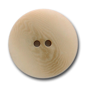 Flat Creamy Beige Corozo Button (Made in Italy)