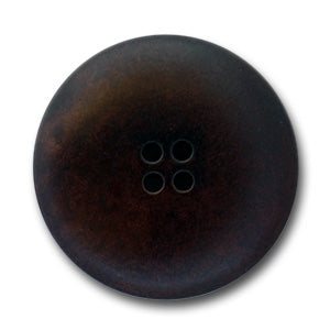 Four-Hole Bittersweet Brown Corozo Button (Made in Italy)