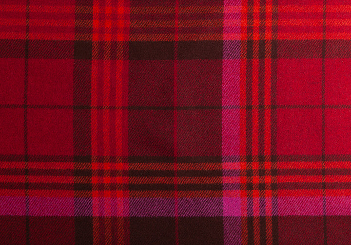 Truffled Temptation Reversible Plaid Wool Coating