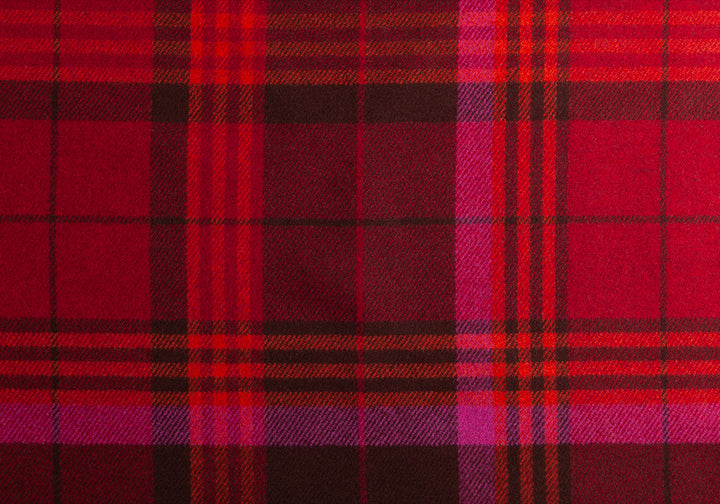 Truffled Temptation Reversible Plaid Wool Coating