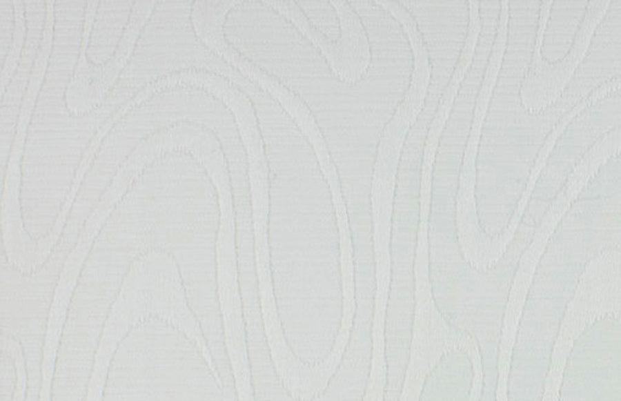 Elegant Swirling White Cotton Brocade (Made in Switzerland)