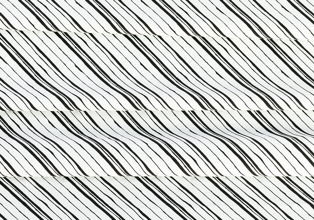 Designer Diagonally Striped Cotton Poplin (Made in Italy)