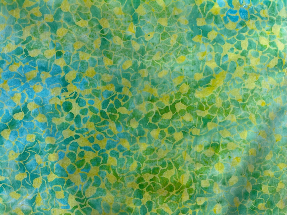 Lemon & Lime Chiffon Mosaic Cotton Batik (Made in Indonesia)
