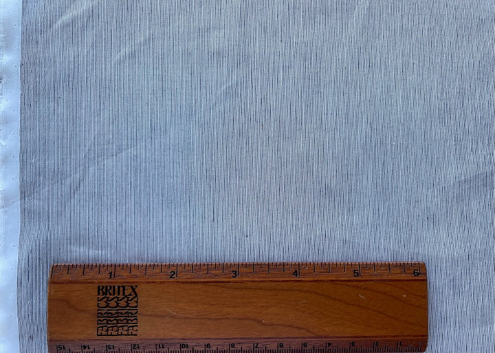 2-Ply Snappy Grey & White Micro-Stripe Cotton Shirting (Made in Italy)